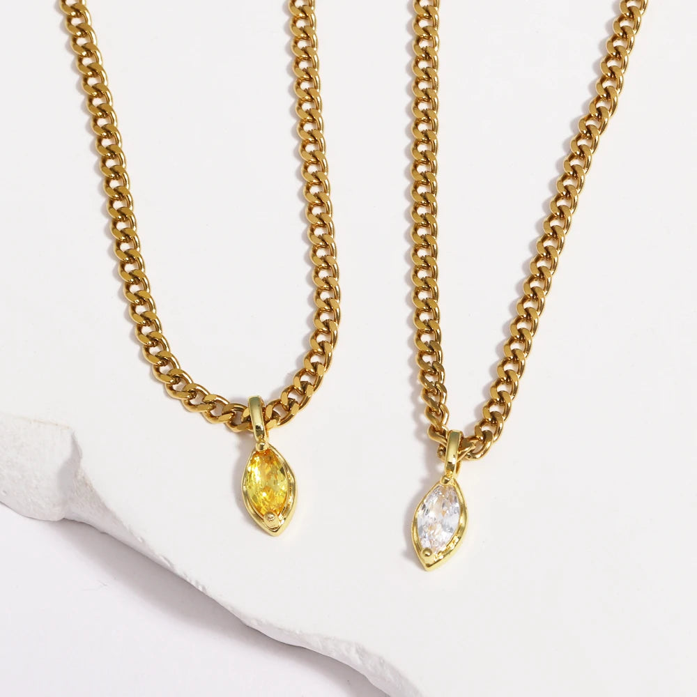 Pendant Zirconia Necklace