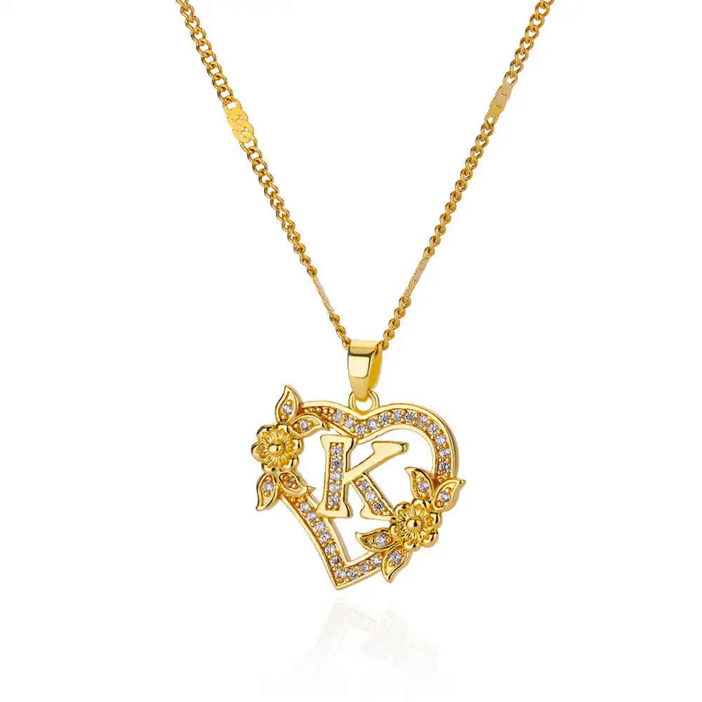 Heart Floral Necklace