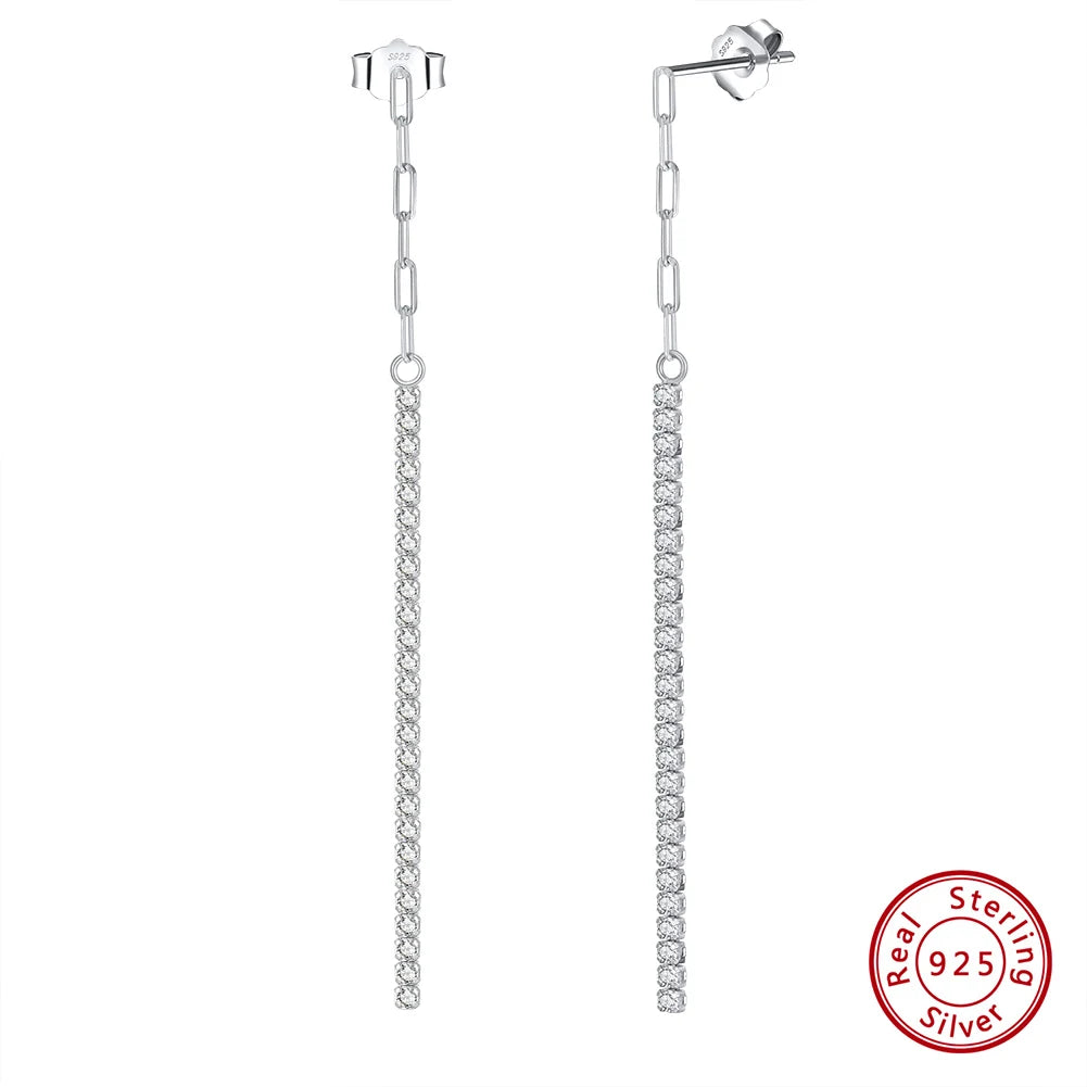 Paperclip Chain Tennis Bracelet