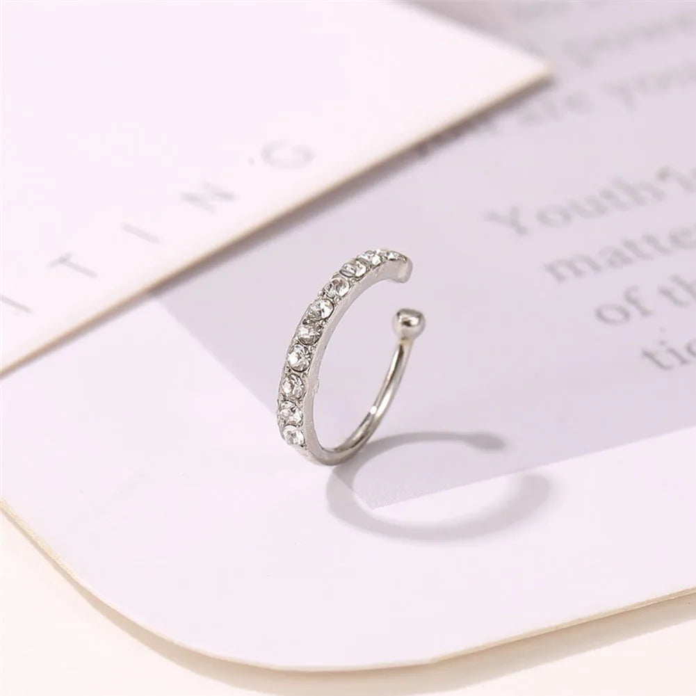 Zirconia Ear Cuff Earrings