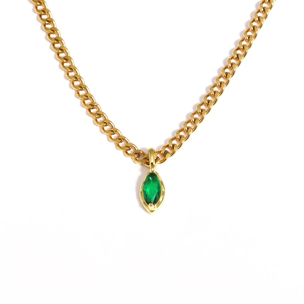 Pendant Zirconia Necklace