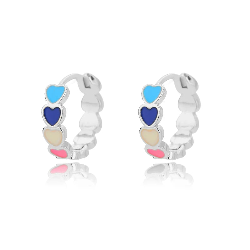 Heart Zirconia Earrings