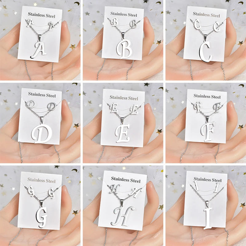 Initial Earrings