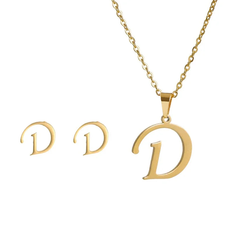 Initial Earrings