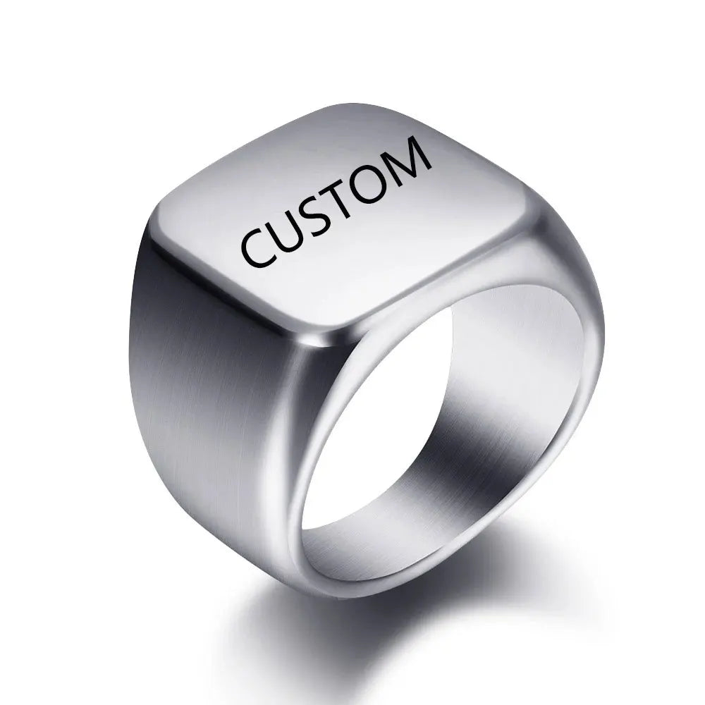 Initial Signet Ring