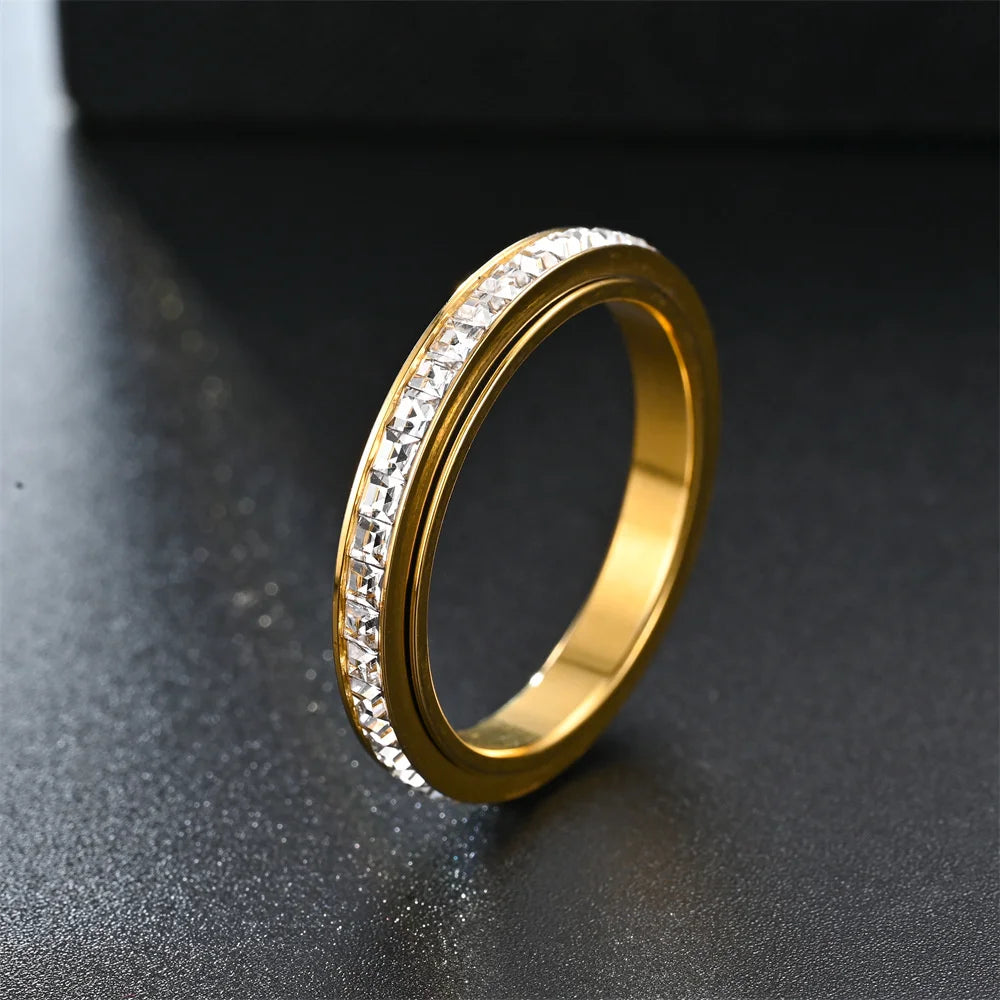 Spinner Crystal Ring