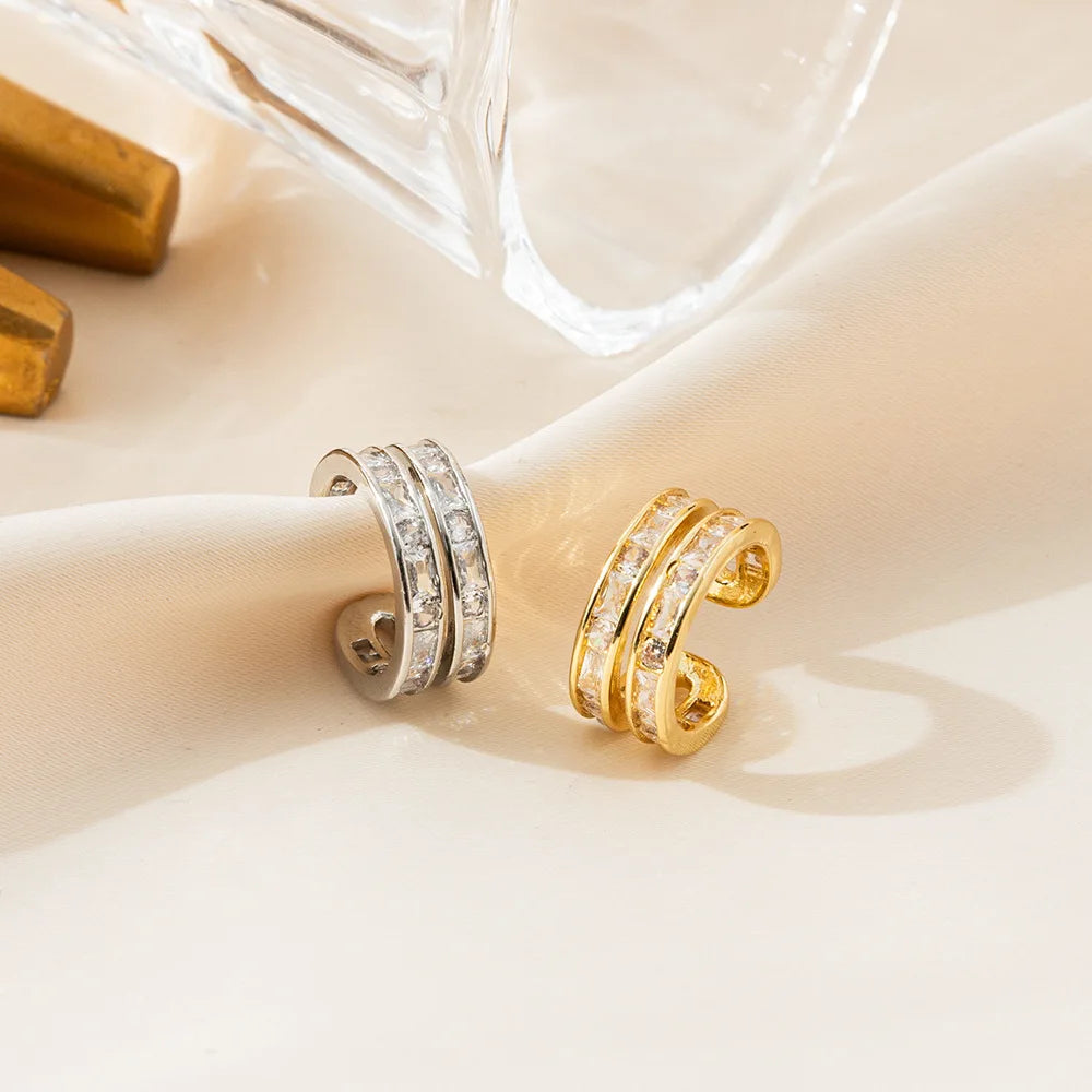 Sparkling Zirconia Earrings