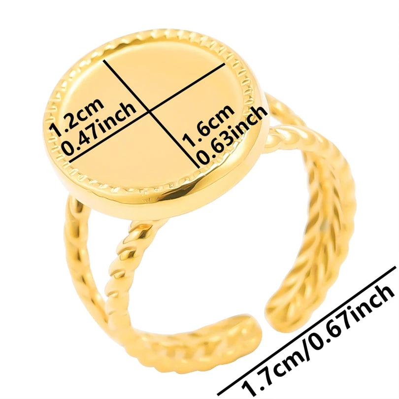 Teardrop Geometric Ring