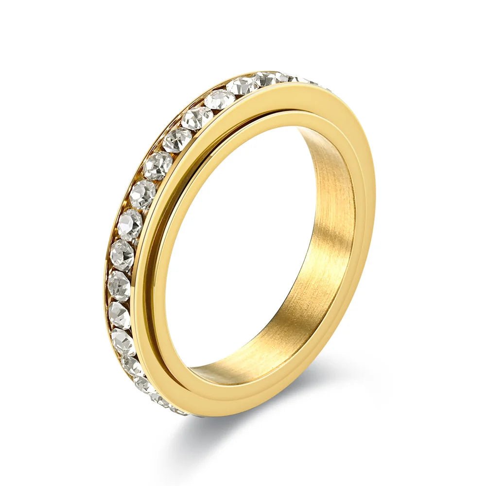 Spinner Crystal Ring