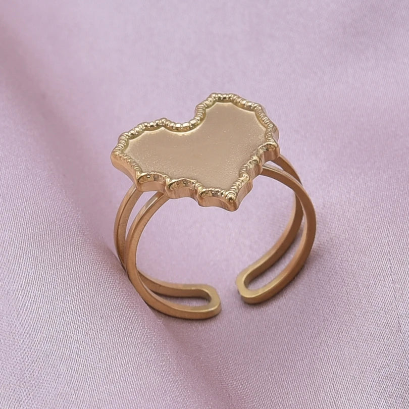 Teardrop Geometric Ring