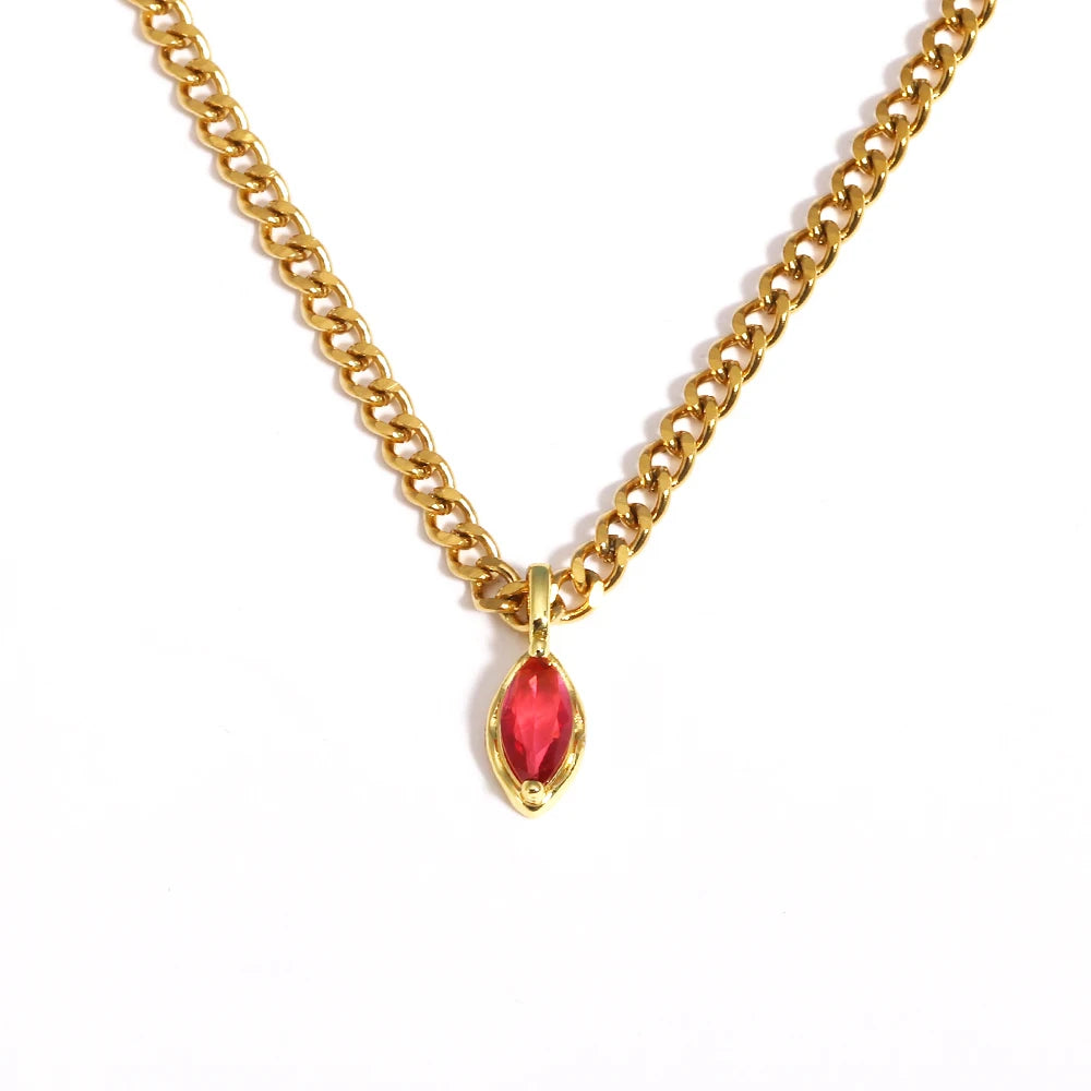 Pendant Zirconia Necklace