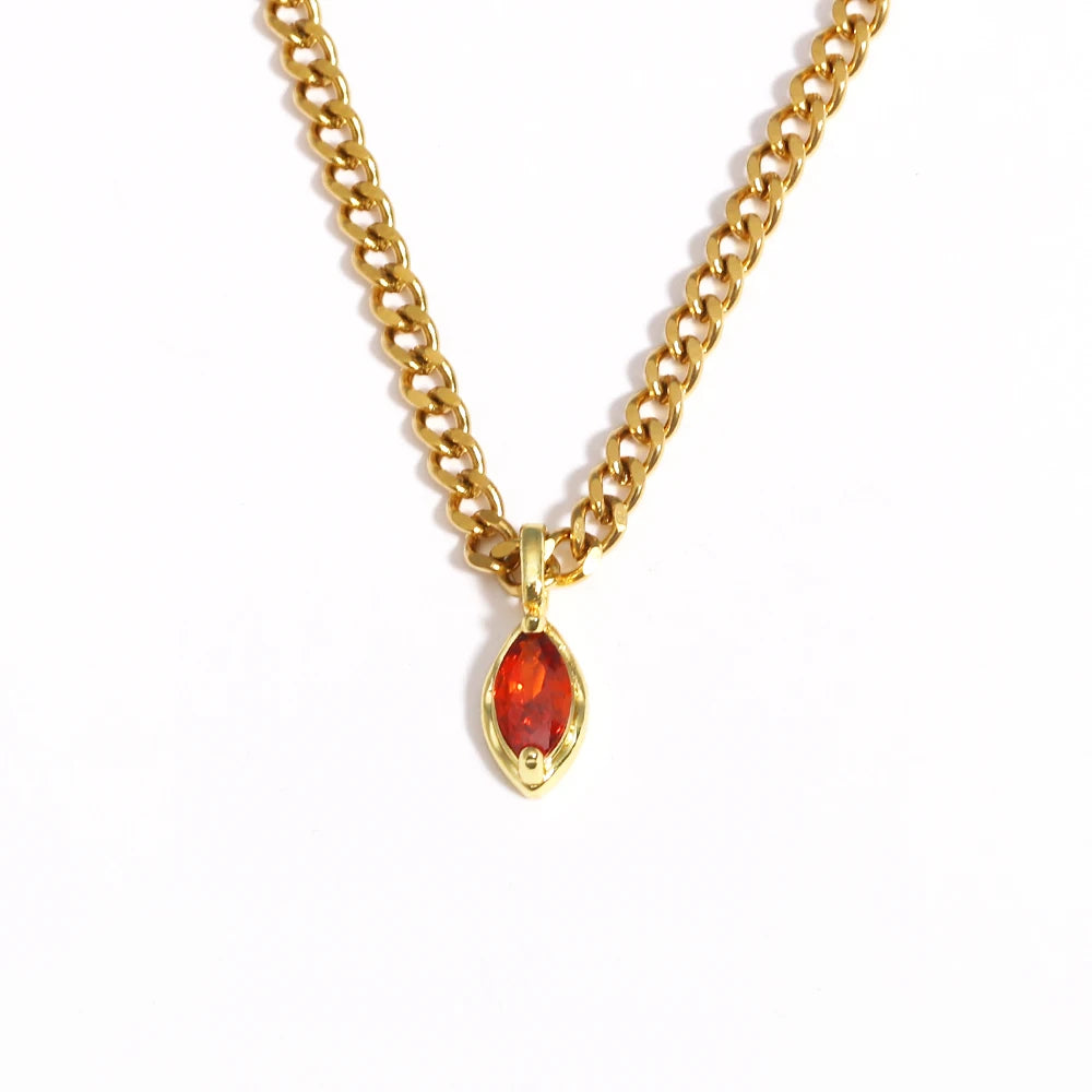 Pendant Zirconia Necklace