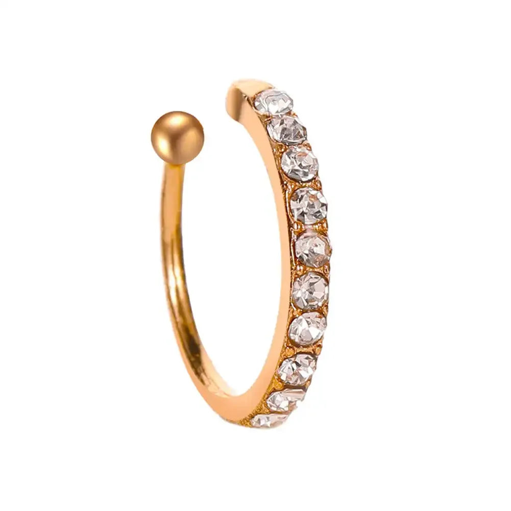 Zirconia Ear Cuff Earrings