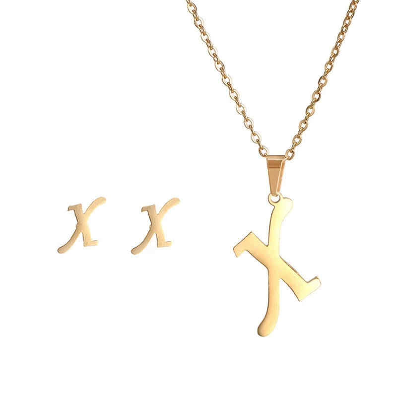 Initial Earrings