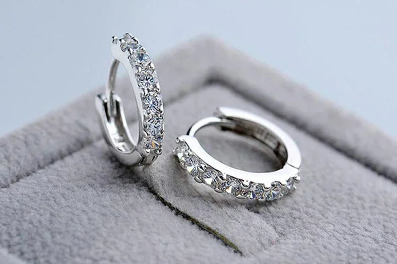 Zirconia Hoop Wedding Edition 2 Earrings