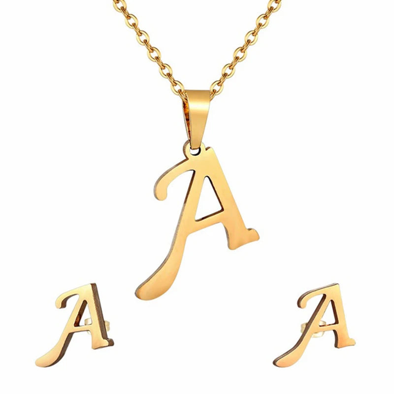 Initial Earrings
