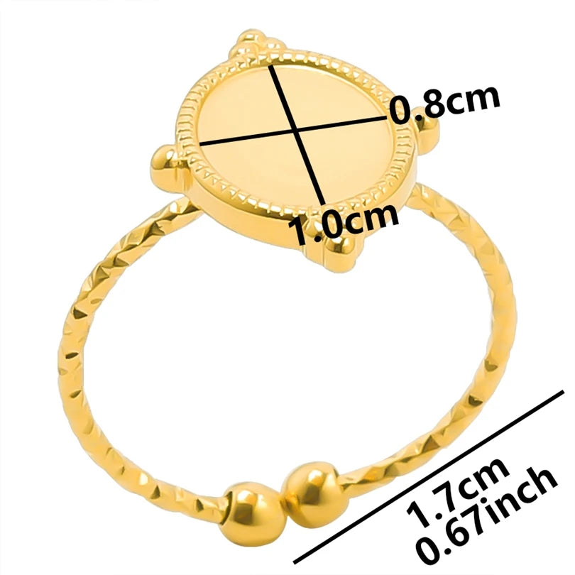 Teardrop Geometric Ring