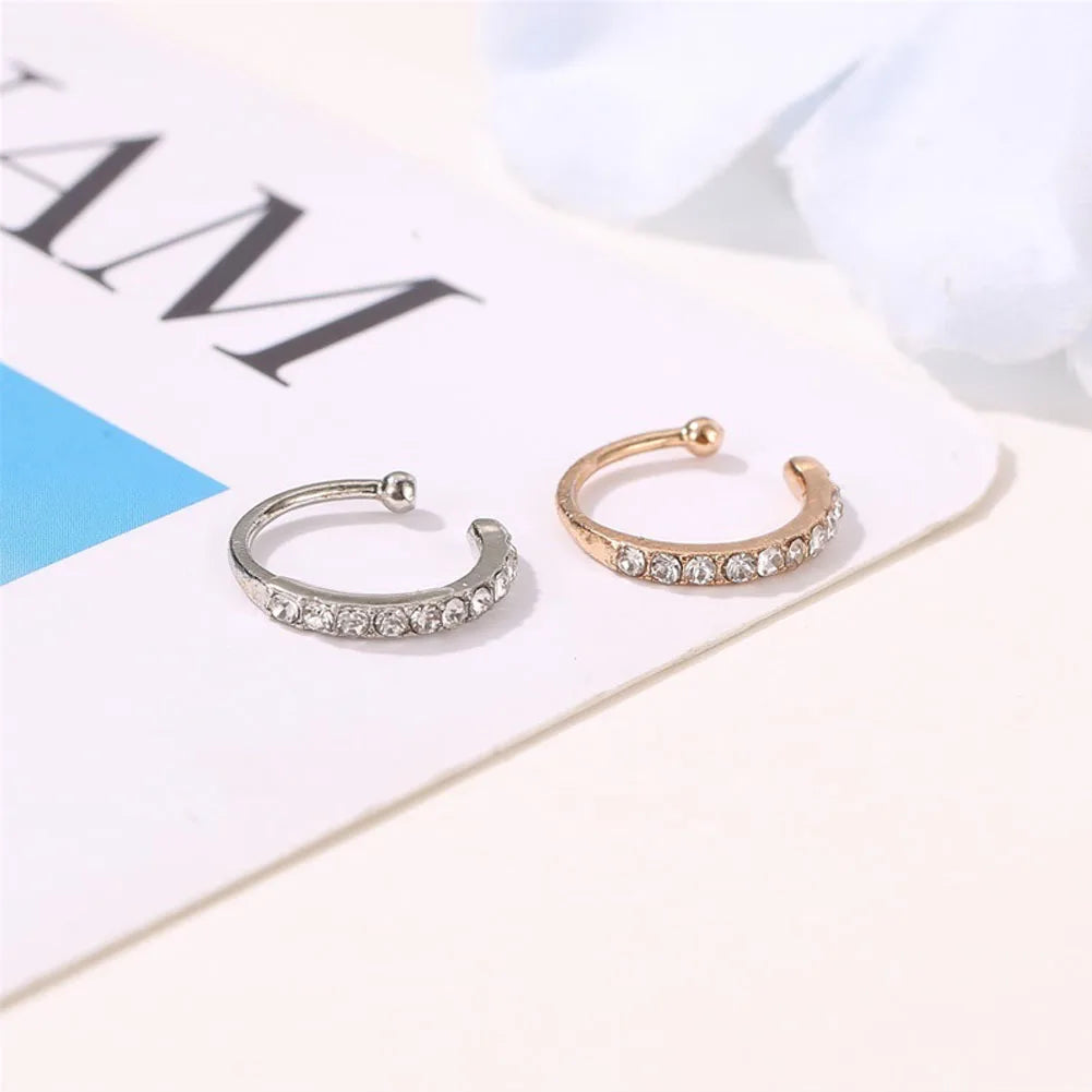 Zirconia Ear Cuff Earrings