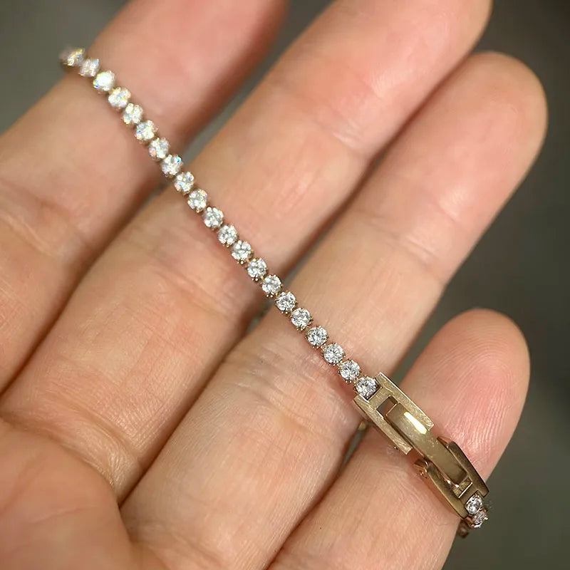 Tennis Cluster Bracelet