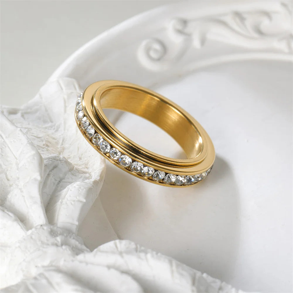 Spinner Crystal Ring