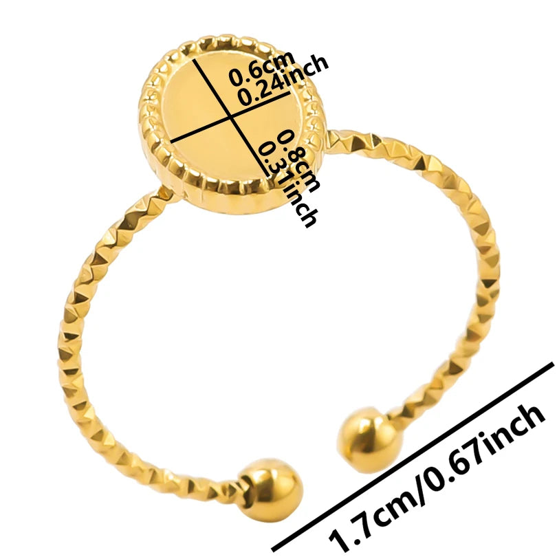 Teardrop Geometric Ring