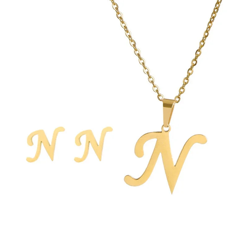Initial Earrings