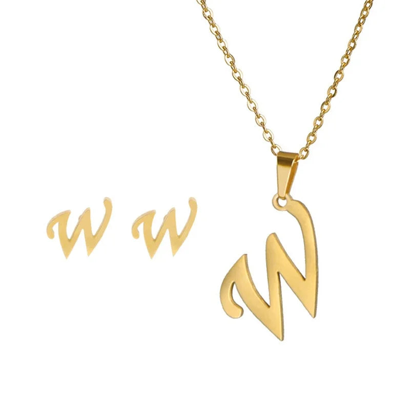 Initial Earrings