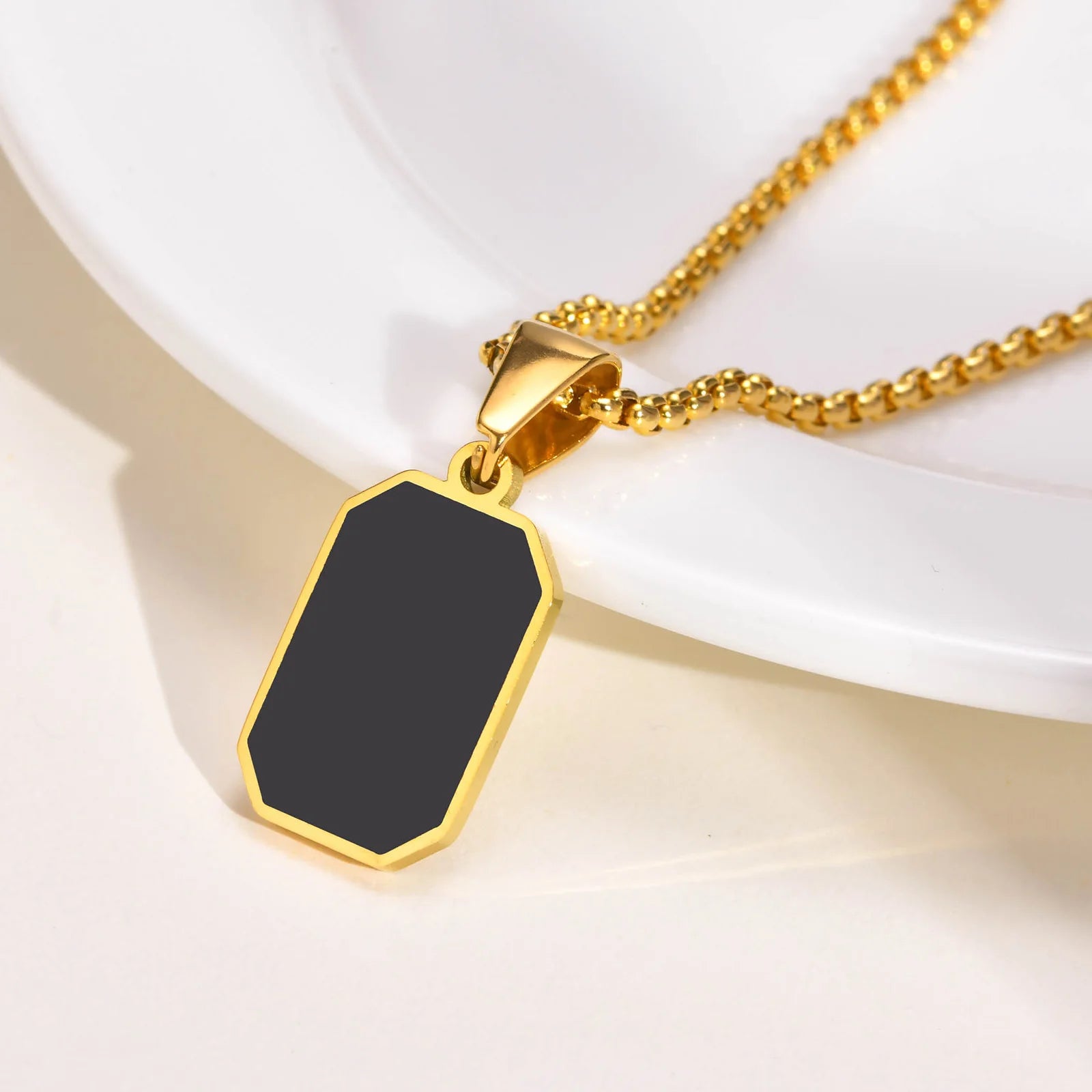 Tag Pendant Necklace