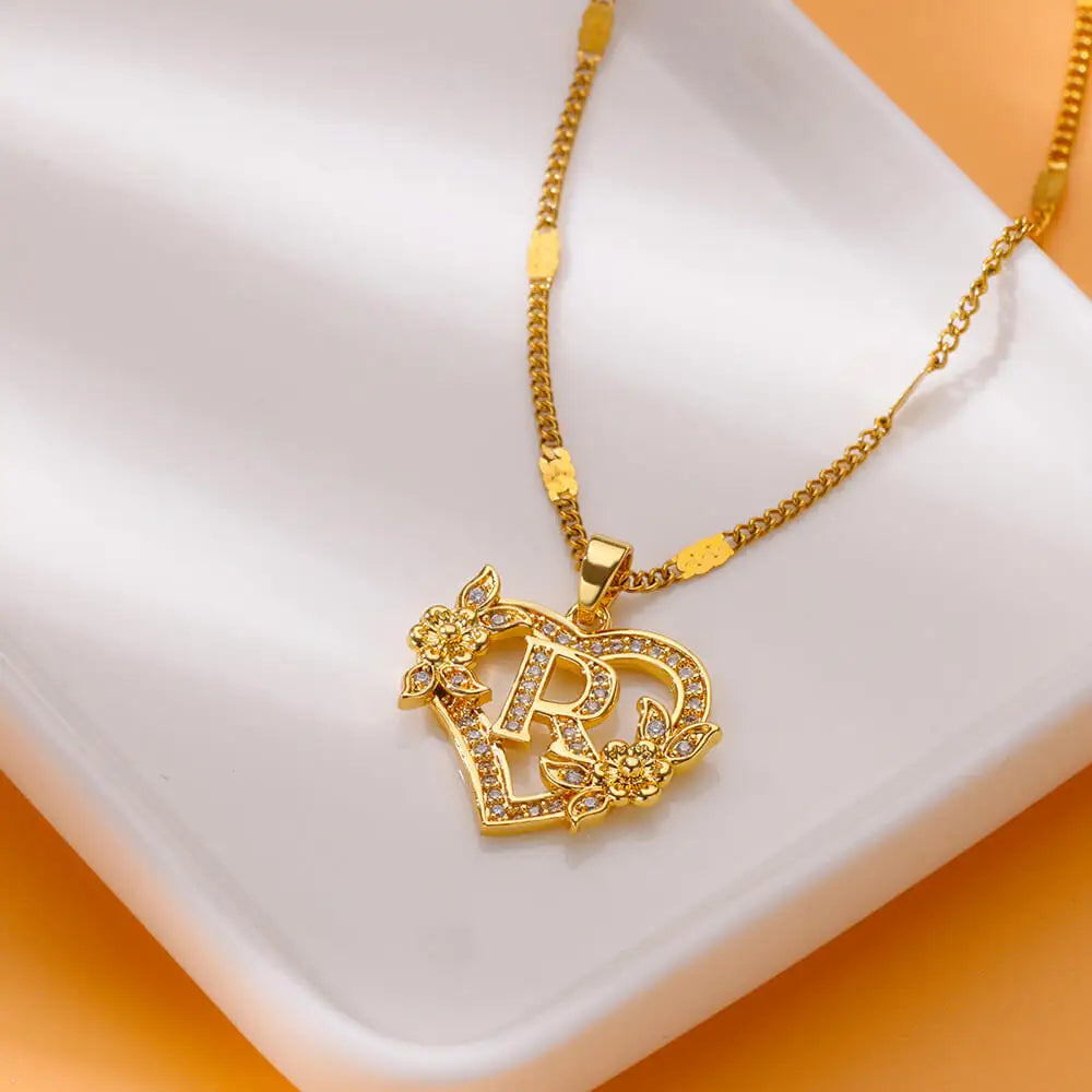 Heart Floral Necklace
