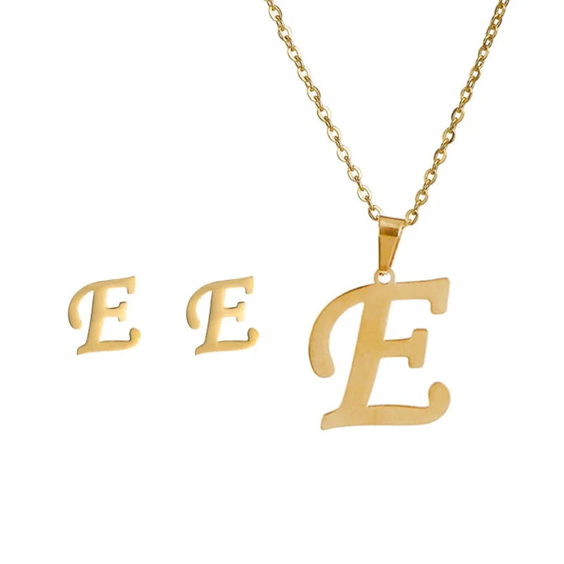 Initial Earrings
