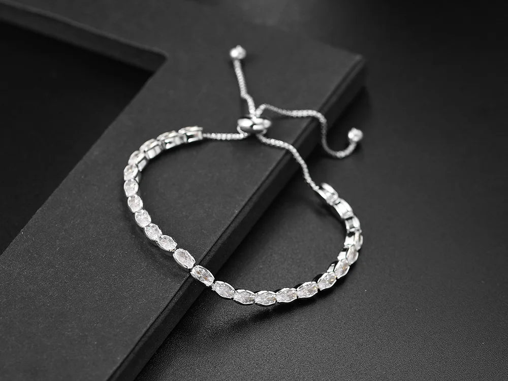 Tennis Crystal Mixed Shape Bracelet