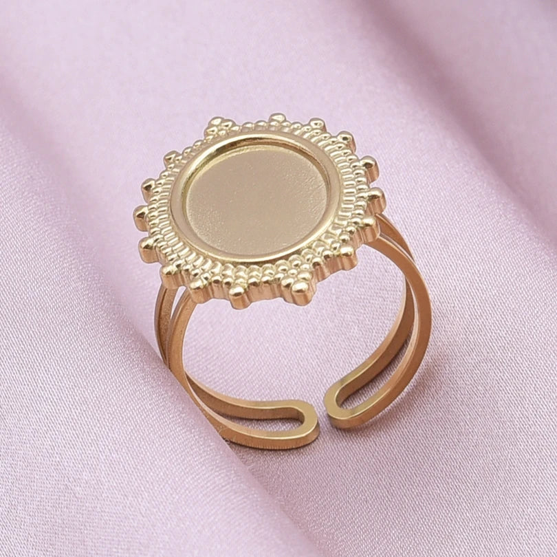 Teardrop Geometric Ring