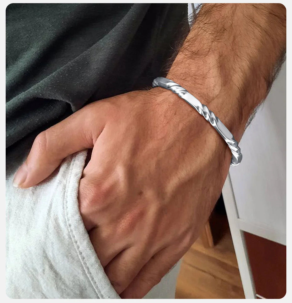 Geometric Bangle Bracelet