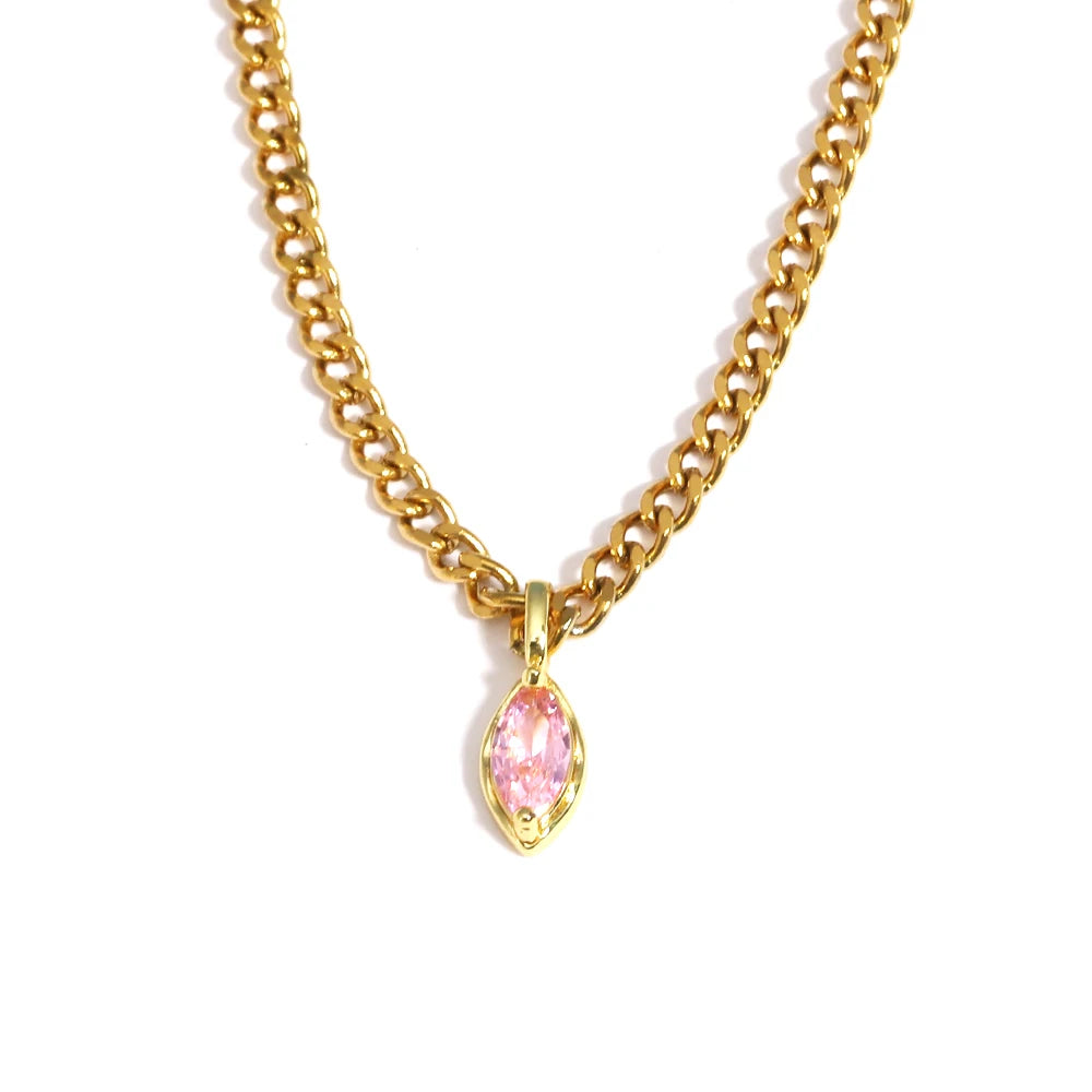 Pendant Zirconia Necklace
