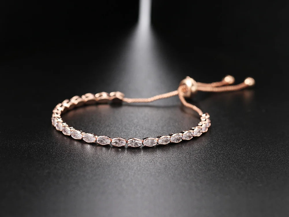 Tennis Crystal Mixed Shape Bracelet