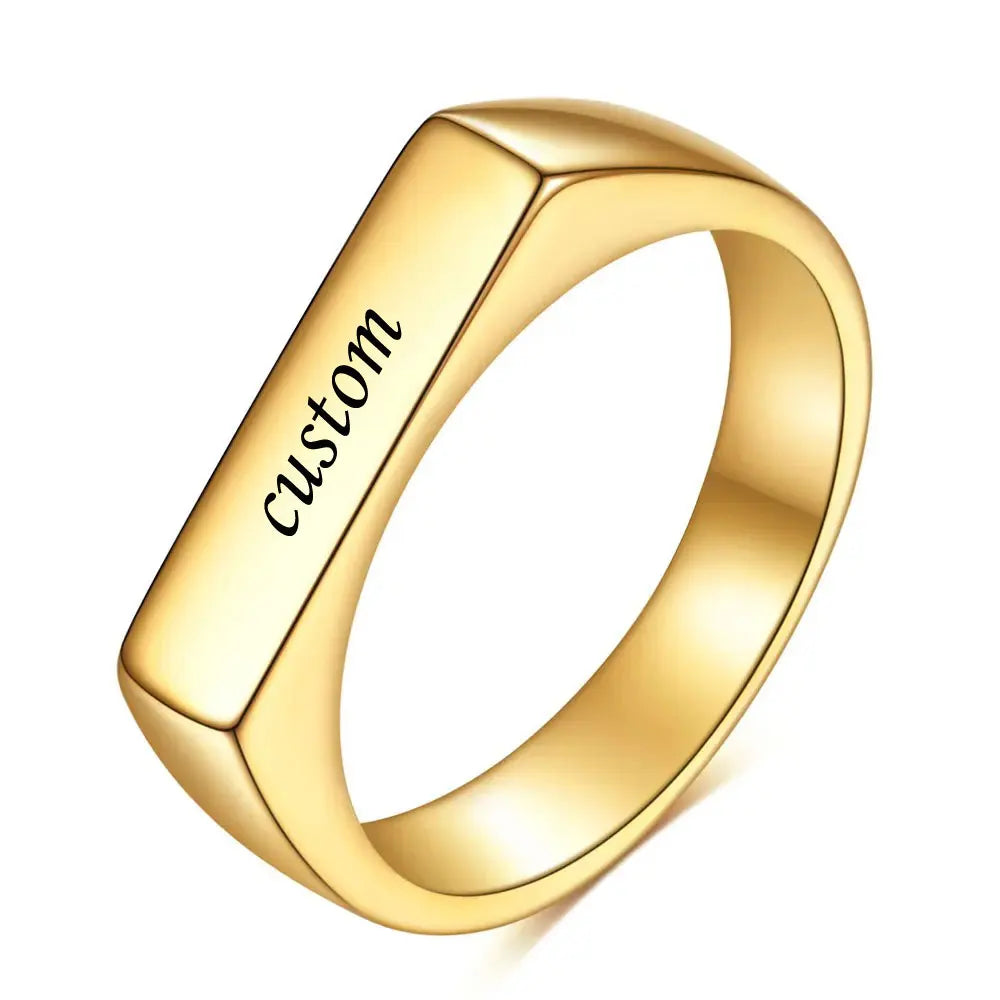 Initial Signet Ring