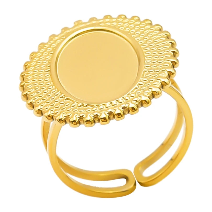 Teardrop Geometric Ring