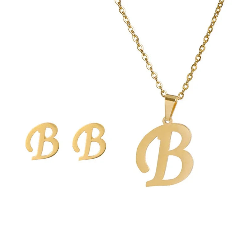 Initial Earrings