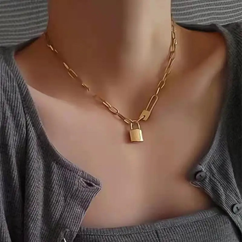 Lock Pendant Necklace
