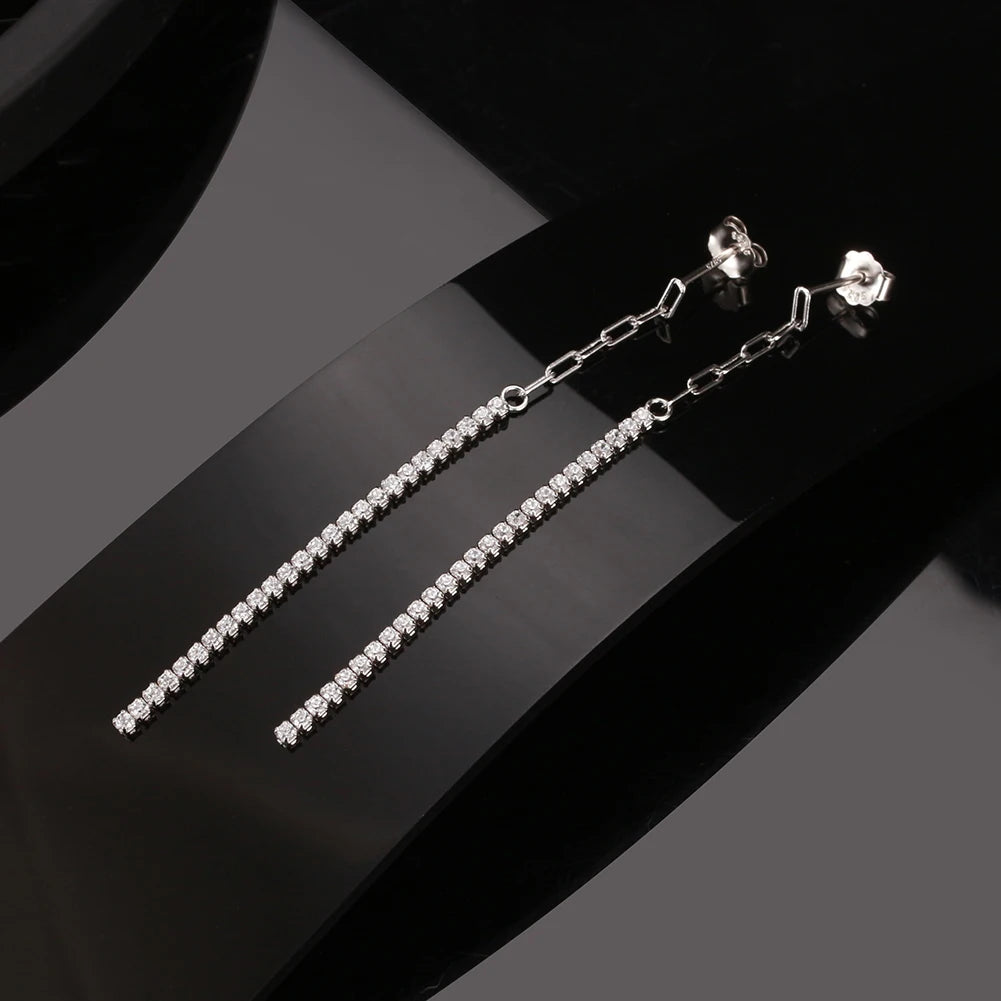 Paperclip Chain Tennis Bracelet