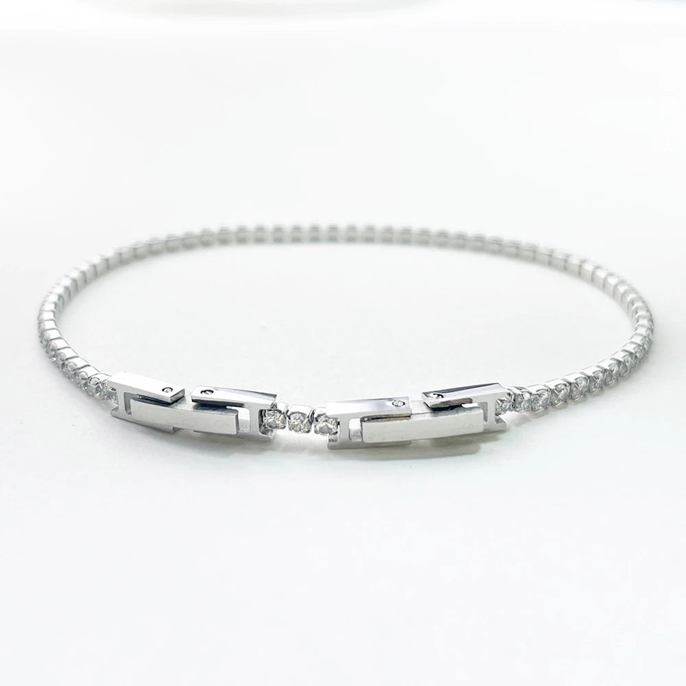 Tennis Cluster Bracelet