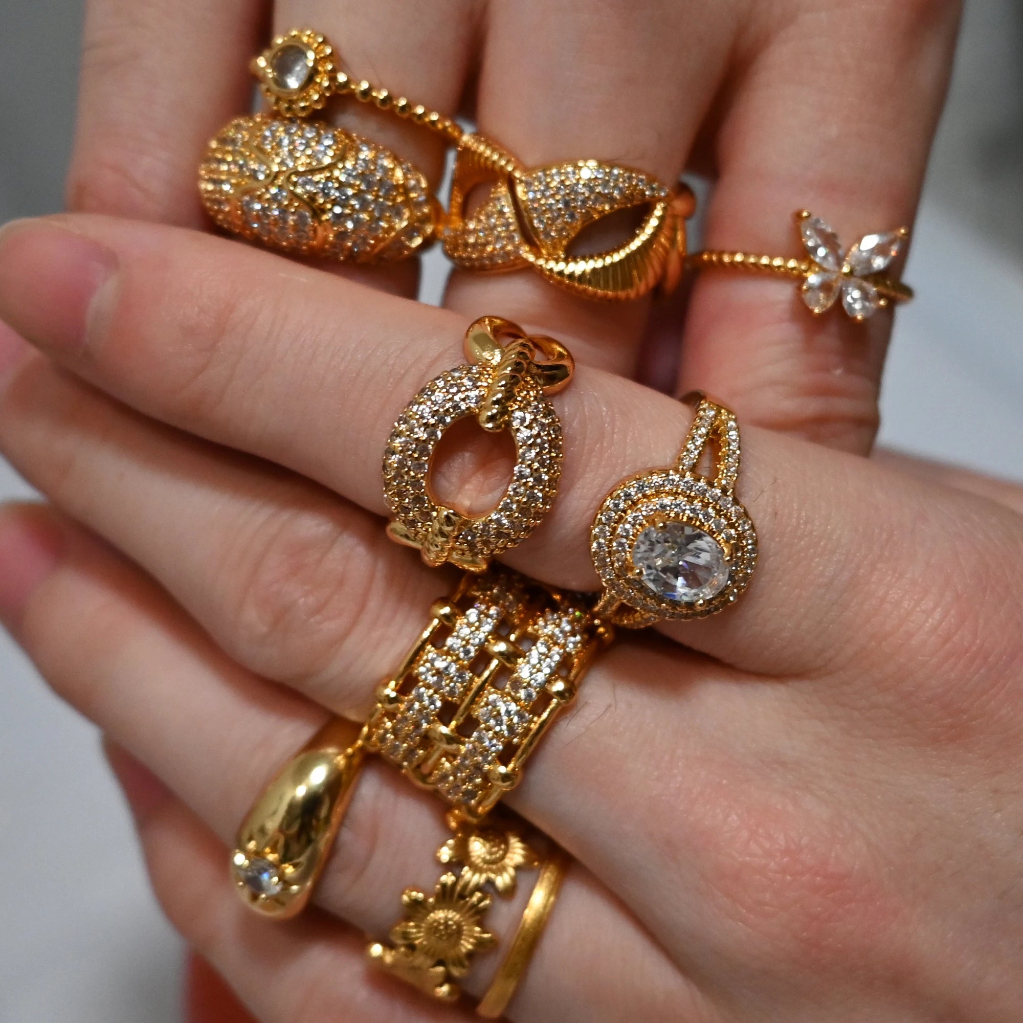 Geometric Charm Ring