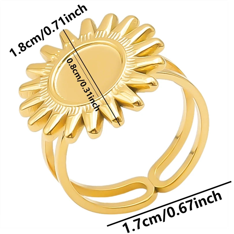 Teardrop Geometric Ring