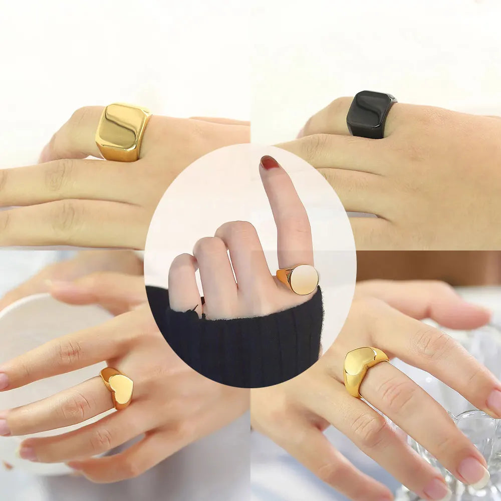 Initial Signet Ring