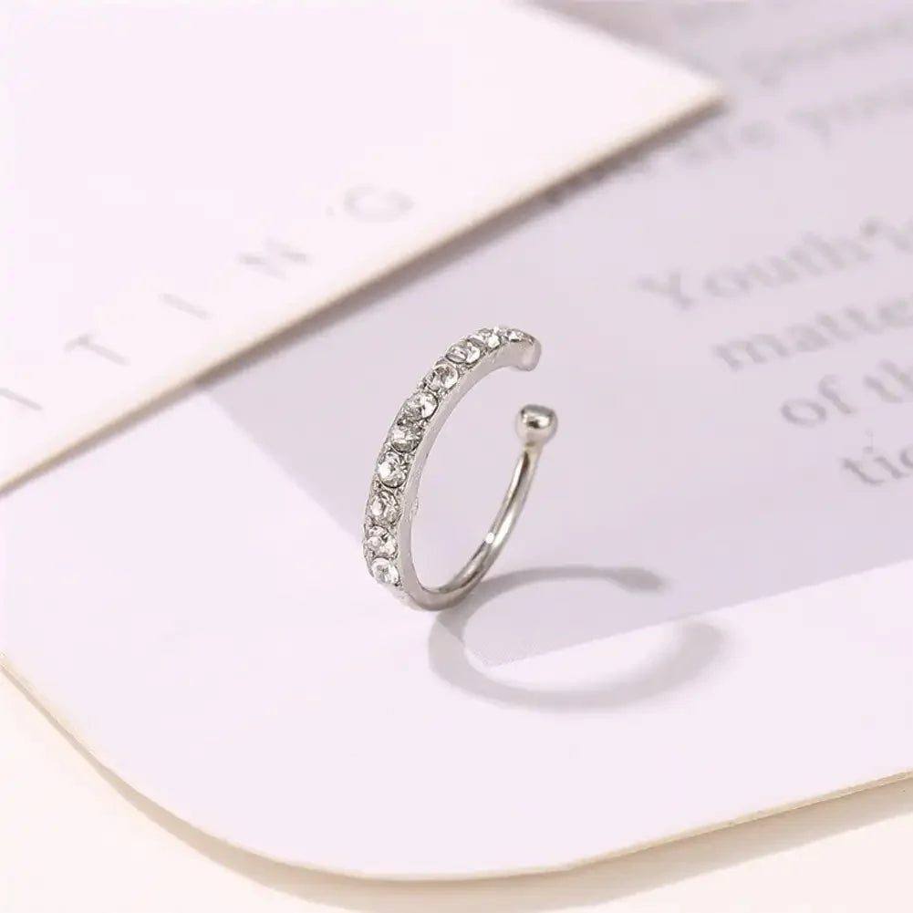 Zirconia Ear Cuff Earrings