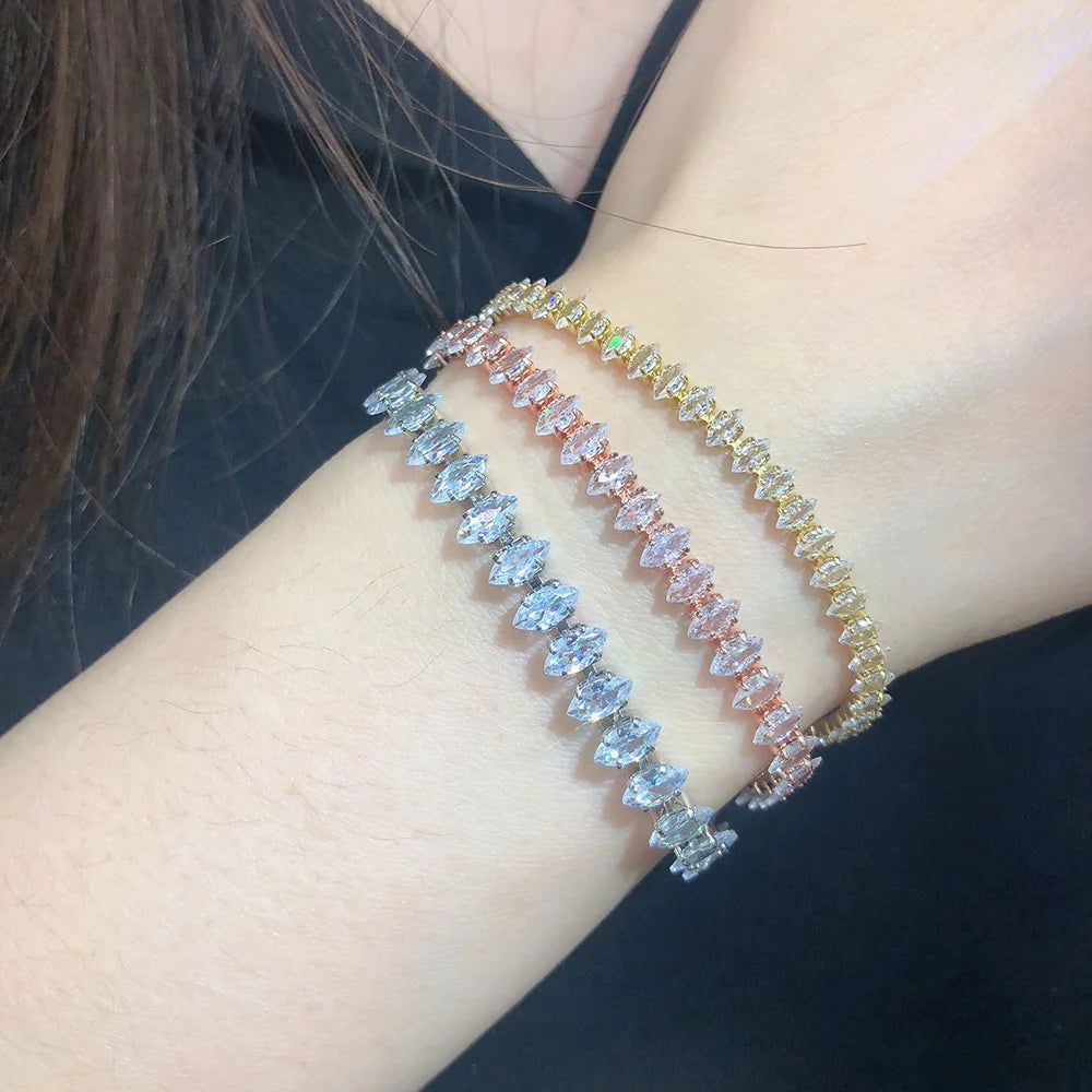 Tennis Crystal Mixed Shape Bracelet