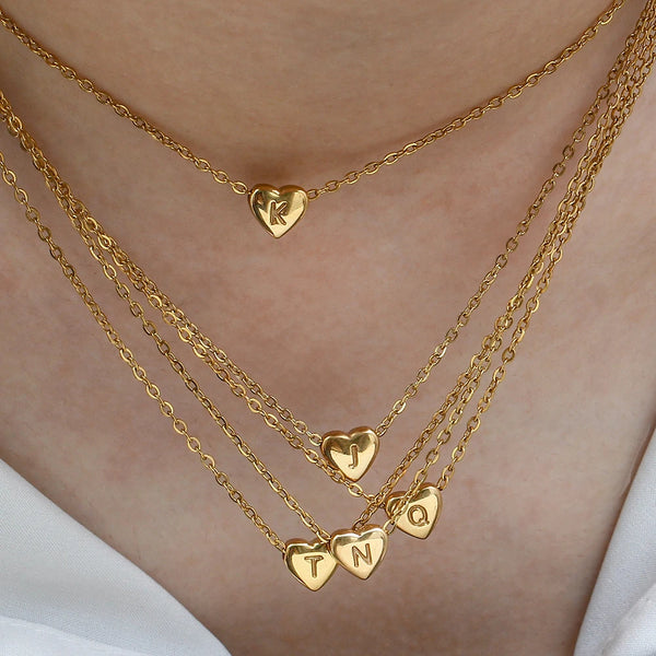 Collier Coeur Pendentif initiale edition 2 edition 3