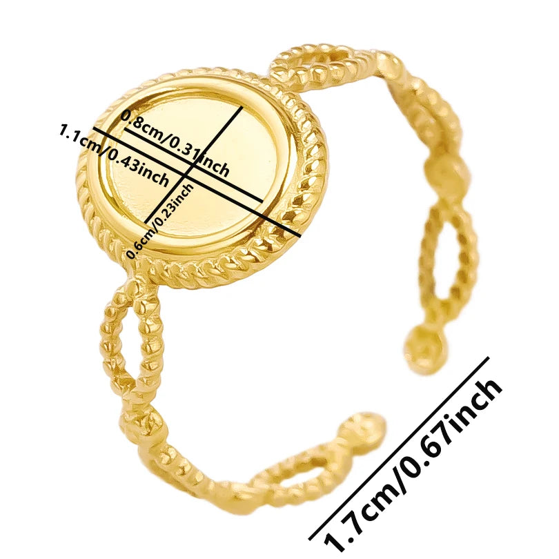 Teardrop Geometric Ring