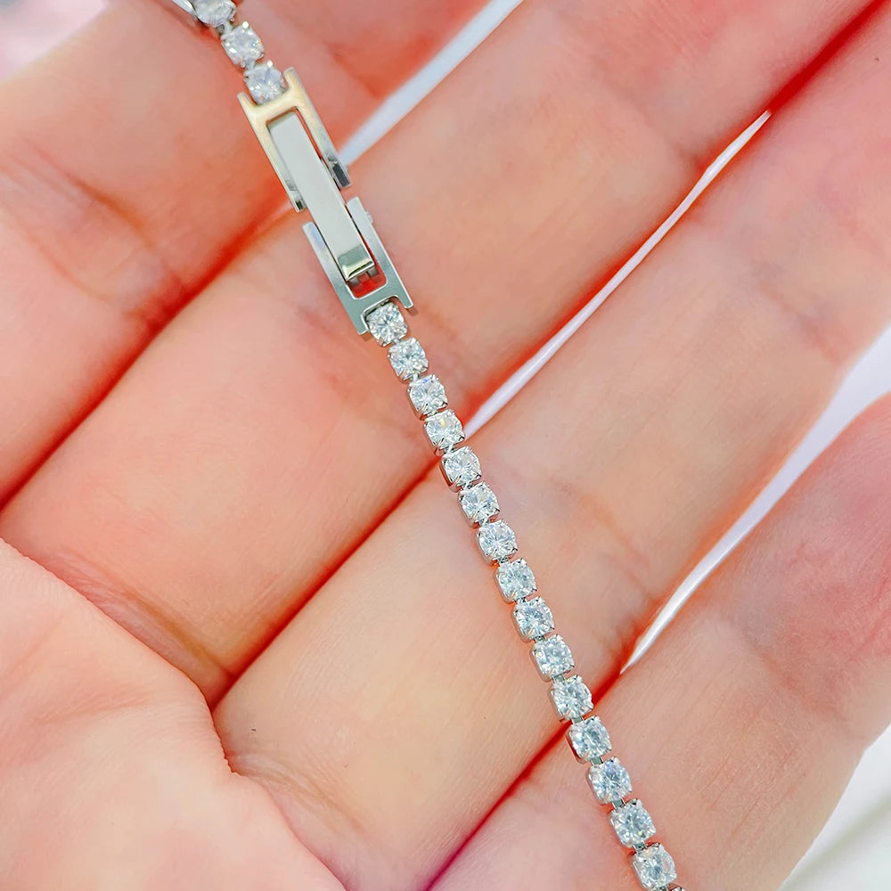 Tennis Cluster Bracelet