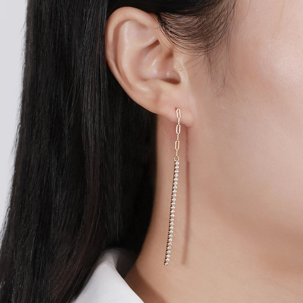 Paperclip Chain Tennis Bracelet